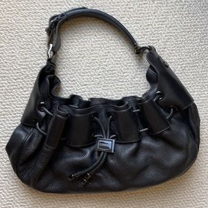 Burberry clamshell leather purse